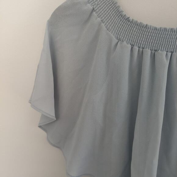 Women's Show me your mumu Hacienda Dress Medium Grey Light Blue Wedding - Picture 7 of 7